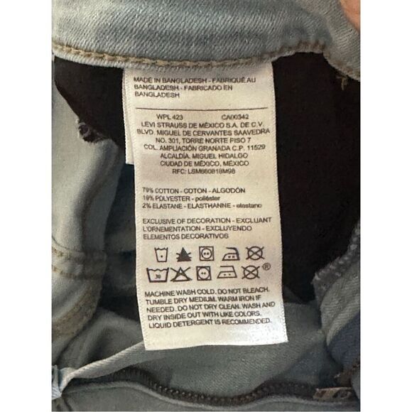 Denizen From Levi's Light Wash Ultra High Rise Super Skinny Jeans Ladies Size 27 - Picture 6 of 12